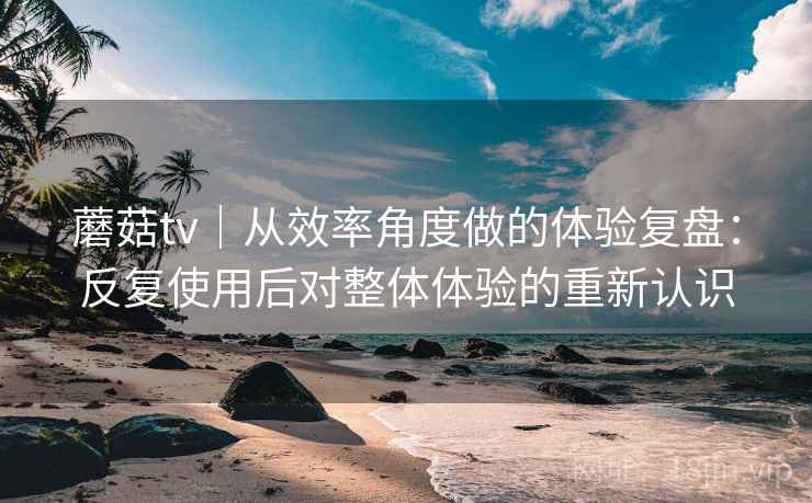 蘑菇tv｜从效率角度做的体验复盘：反复使用后对整体体验的重新认识  第2张