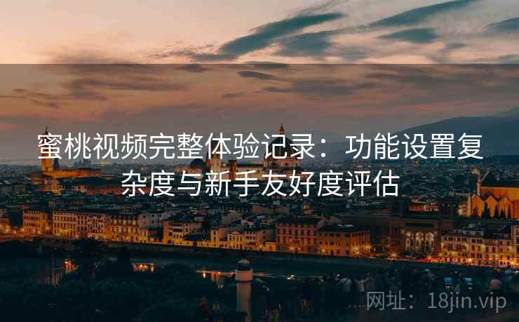 蜜桃视频完整体验记录：功能设置复杂度与新手友好度评估  第1张