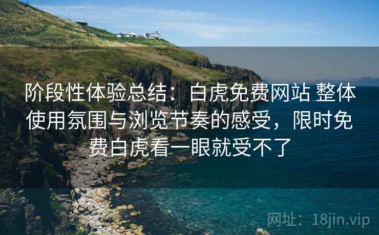 阶段性体验总结：白虎免费网站 整体使用氛围与浏览节奏的感受，限时免费白虎看一眼就受不了  第2张