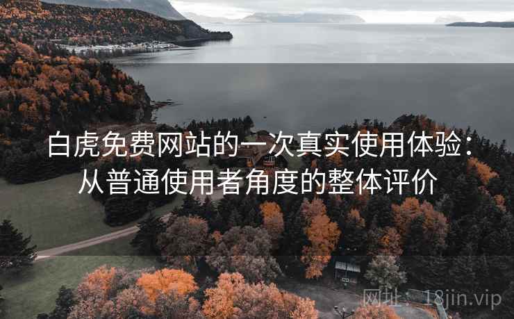 白虎免费网站的一次真实使用体验:从普通使用者角度的整体评价 第1张 白虎免费网站的一次真实使用体验:从普通使用者角度的整体评价 第1张