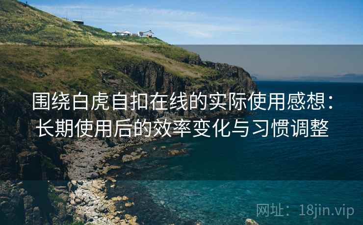 围绕白虎自扣在线的实际使用感想:长期使用后的效率变化与习惯调整 第2张 围绕白虎自扣在线的实际使用感想:长期使用后的效率变化与习惯调整 第2张